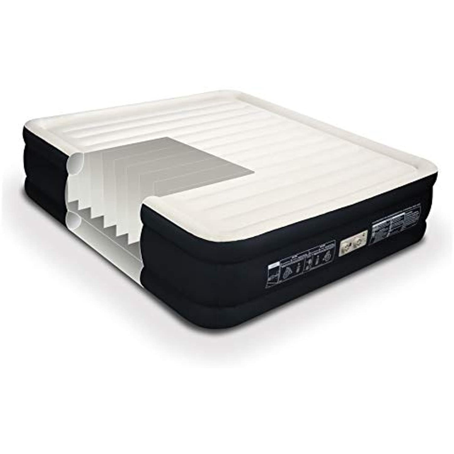 Englander California King Double-High Airbed (84"x 72"x 20") Black -NEW