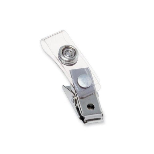 Swingline GBC ID Badge Clips, Clear, Badge Holder Clip, 100 Per Pack (1122897)