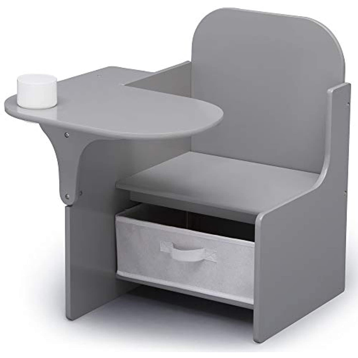 Delta Children MySize Chair Desk with Storage Bin, Grey (open box)
