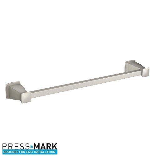 MOEN Hensley 24 in. Towel Bar with Press and Mark in Brushed Nickel