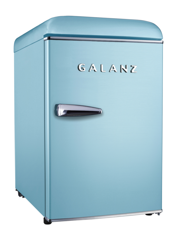 Galanz 1.7 Cu ft Retro Single Door Mini Fridge, Game Room, Garage, Kids Room
