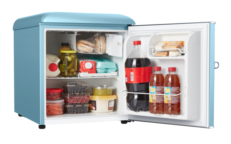 Galanz 1.7 Cu ft Retro Single Door Mini Fridge, Game Room, Garage, Kids Room