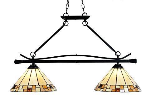 Springdale STH15084LED Sundance LED Tiffany Island Fixture, Tiffany Bronze