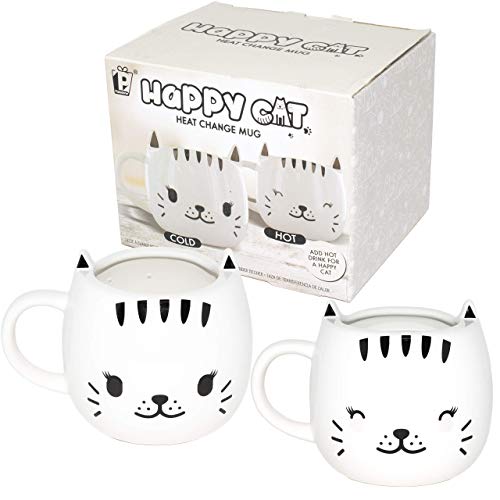 Paladone Happy Cat Heat Changing Ceramic Coffee Mug