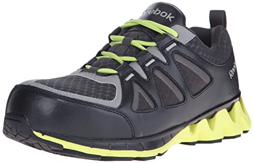 Reebok Work Men's Zigkick RB3015 Work Shoe, Black/Yellow, 10 M US