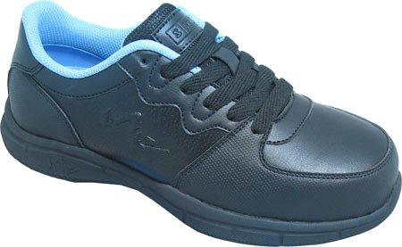 S Fellas by Genuine Grip Women's 520 Comp Toe Athletic Work Sneaker,Black Synthe