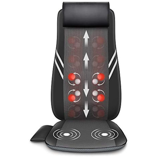 Snailax Full Back Massager with Heat-Shiatsu Chair Pad (*Missing Controller*)