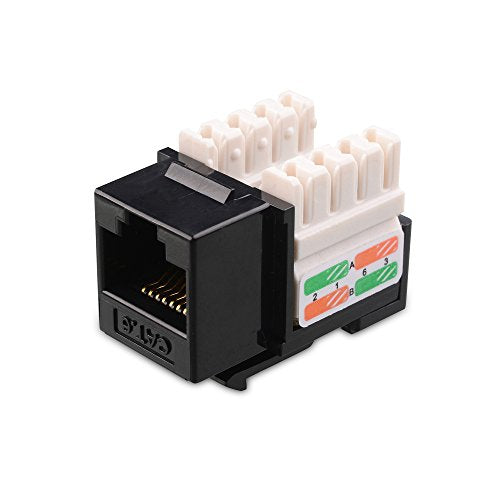 [UL Listed] Cable Matters 25-Pack Cat6 RJ45 Keystone Jack (Cat 6 / Cat6 Keystone