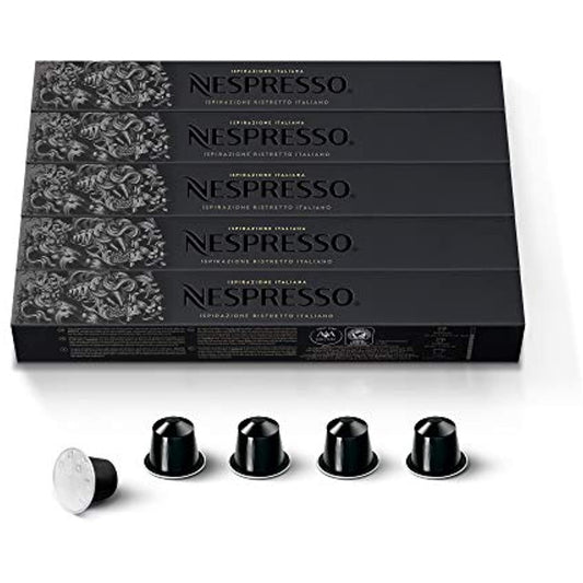 50 Nespresso OriginalLine pods capsule, Ispirazione Ristretto Italiano 9/2021