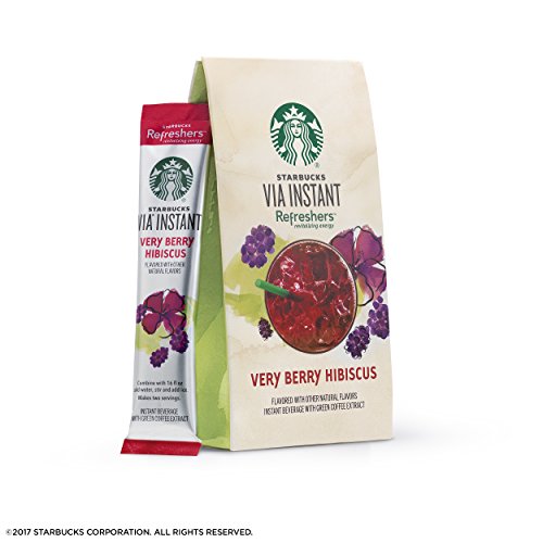 Starbucks 18 VIA Instant Refreshers Very Berry Hibiscus Best Before August 2020