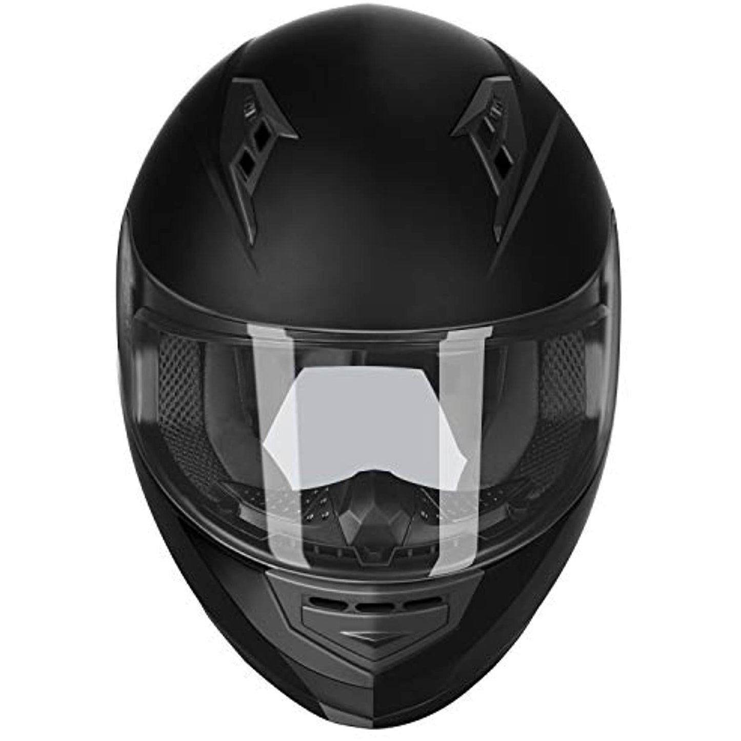 GLX Adult GX11 Compact Full Face Motorcycle Street Helmet, Black XLARGE *openbox