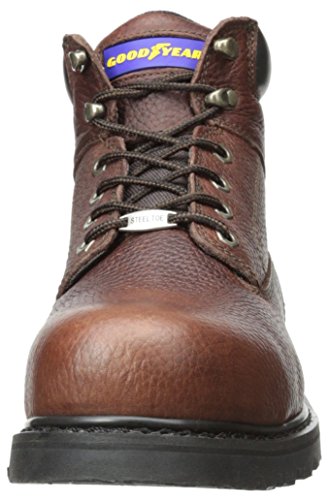 Goodyear GY6303 Steel Toe Work Boot, Dark Brown/Oiled Nubuck, 13 W US