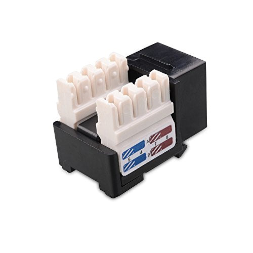 [UL Listed] Cable Matters 25-Pack Cat6 RJ45 Keystone Jack (Cat 6 / Cat6 Keystone