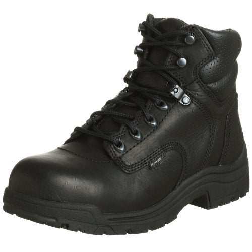 Timberland Women's Pro-Titan 6 Inch Safety Toe Black Full Grain 8.5 M