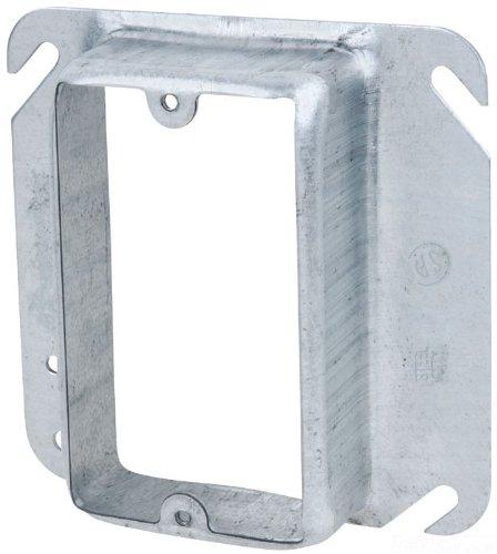 Steel City 52C16 Device Cover, Square, Raised, 4-Inch, Galvanized, 25-Pack