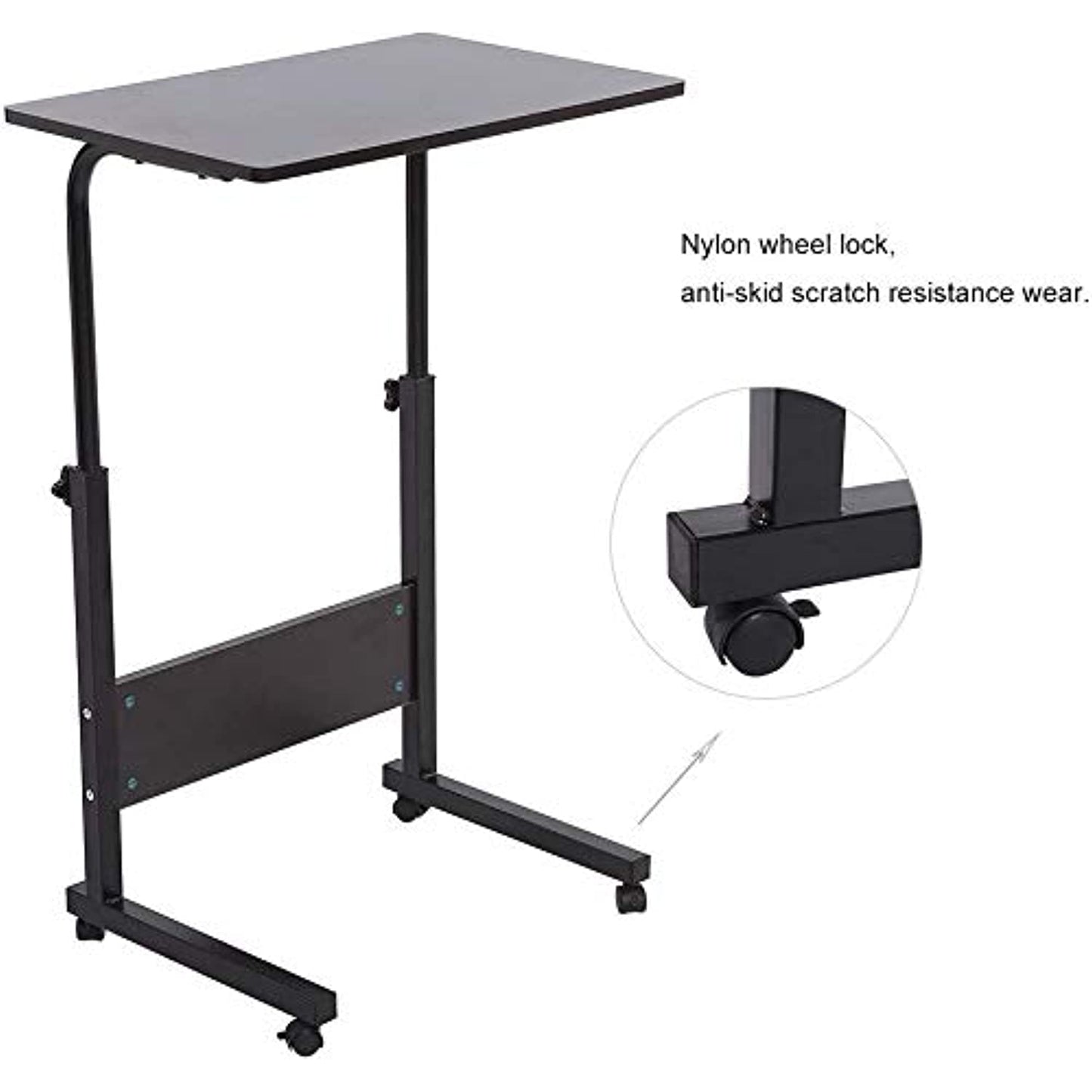 OAK3 Height Adjustable Laptop Desk for Home Office (Black) -OPENBOX-