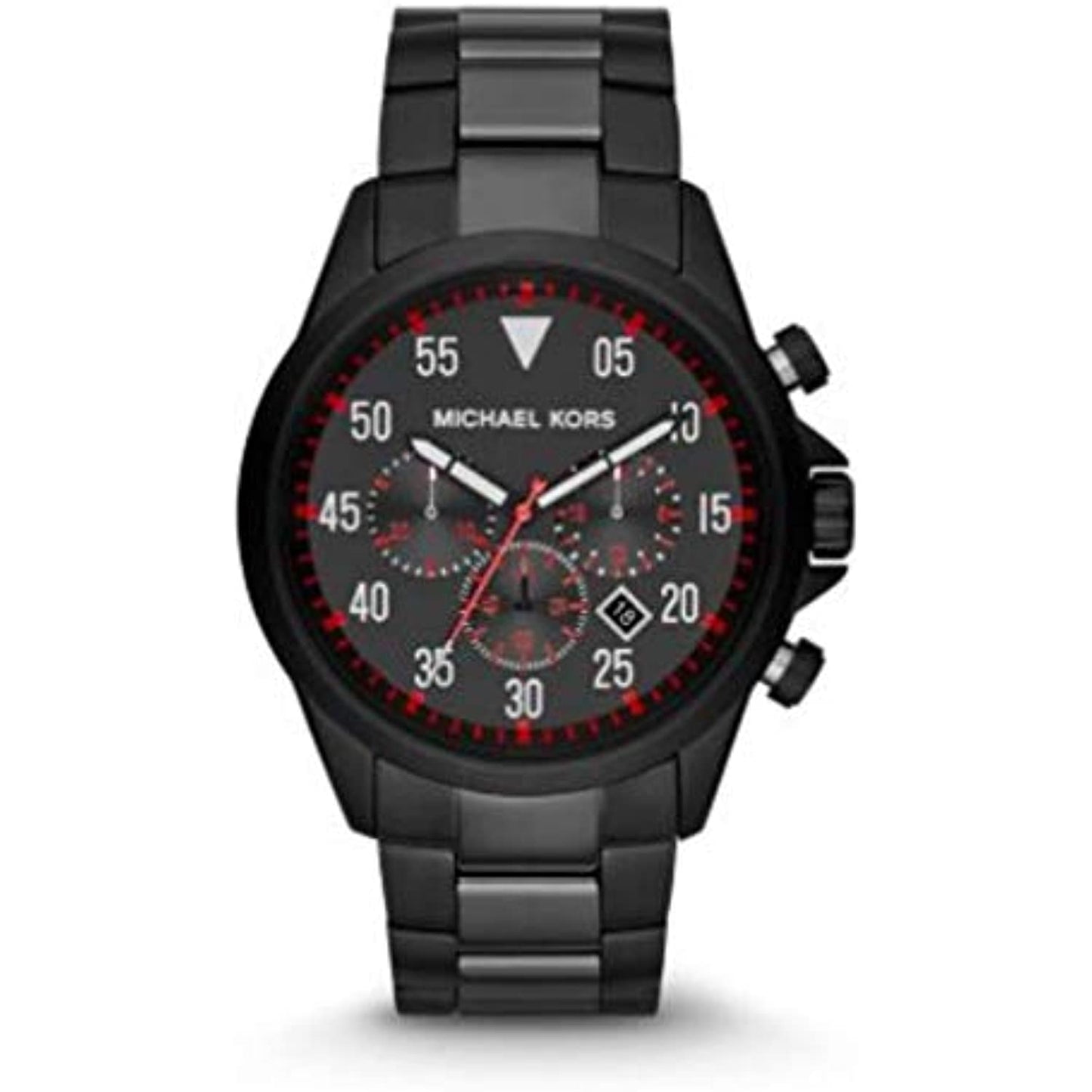 Michael Kors Nate Black Dial Black Ion-plated Mens Watch MK8332 NO BOX