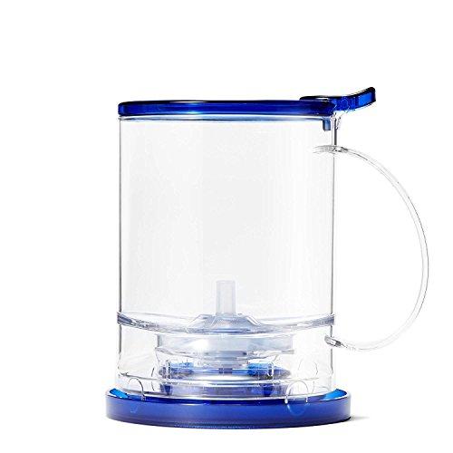 Top cracked slightly & missing base lid*Blue Teavana Perfectea Maker: 32o- TEA..