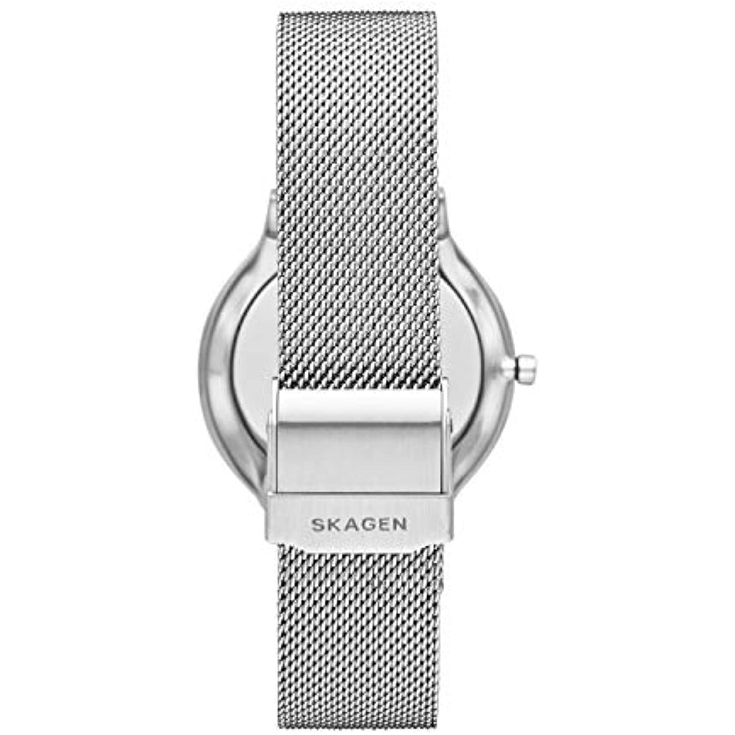 Skagen Women's Freja Quartz Watch Stainless Steel Mesh Strap, Silver NO BOX