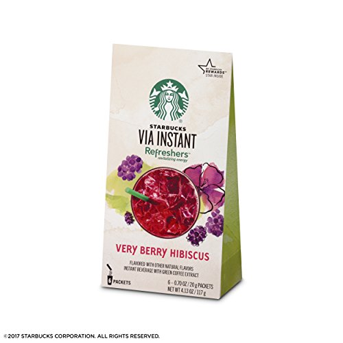 Starbucks 18 VIA Instant Refreshers Very Berry Hibiscus Best Before August 2020