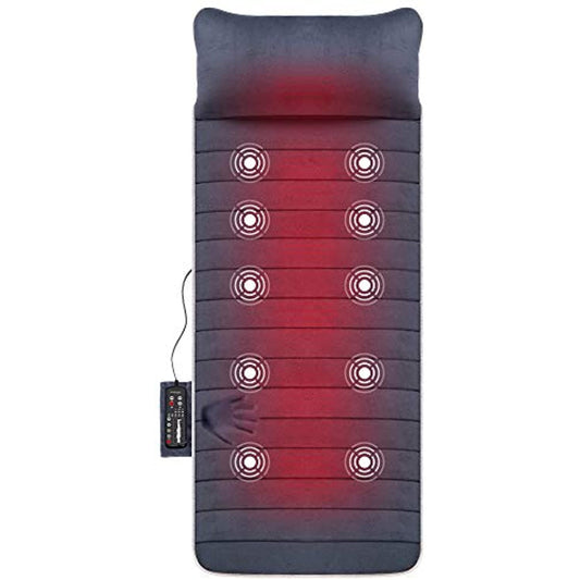 SNAILAX Memory Foam Massage Mat with 6 Therapy Heating,10 Vibration Motors *USED