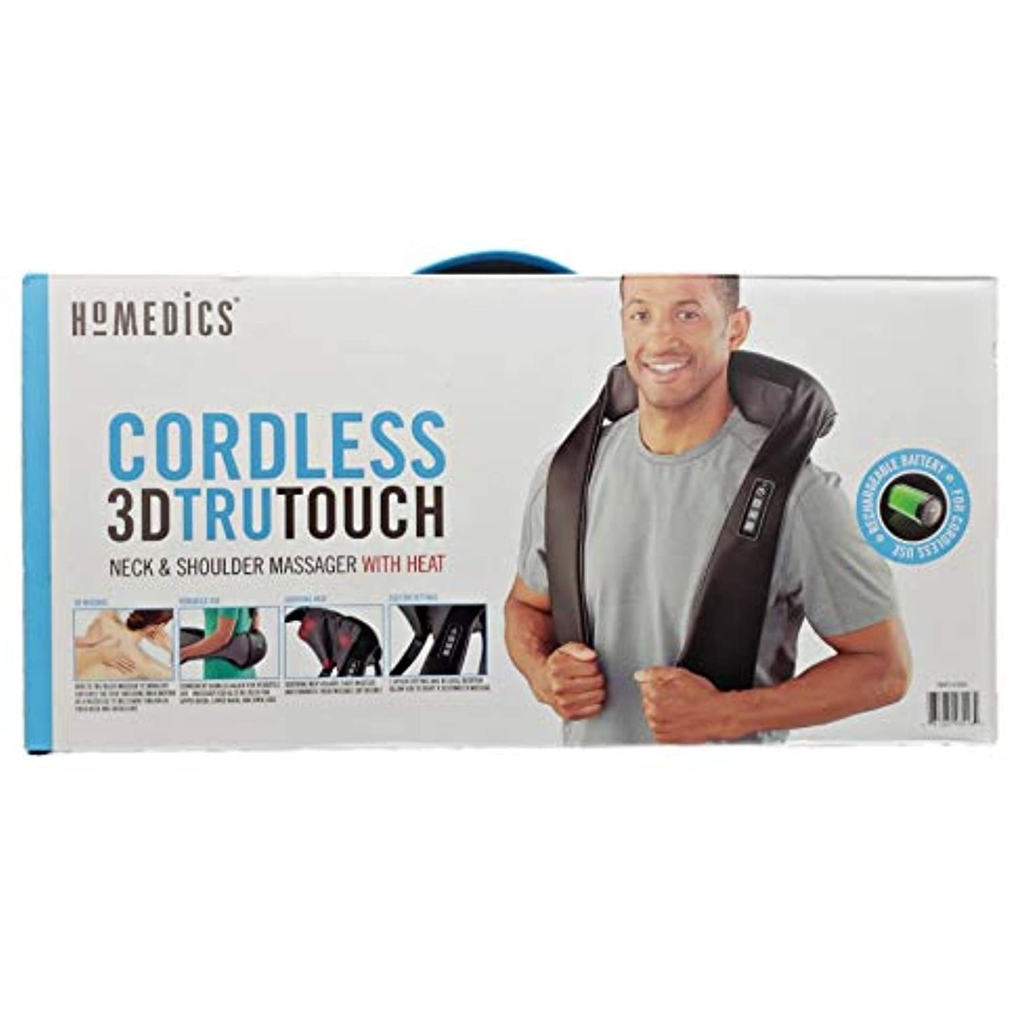 HoMedics Quad Action Shiatsu Kneading Neck & Shoulder Massager with Heat