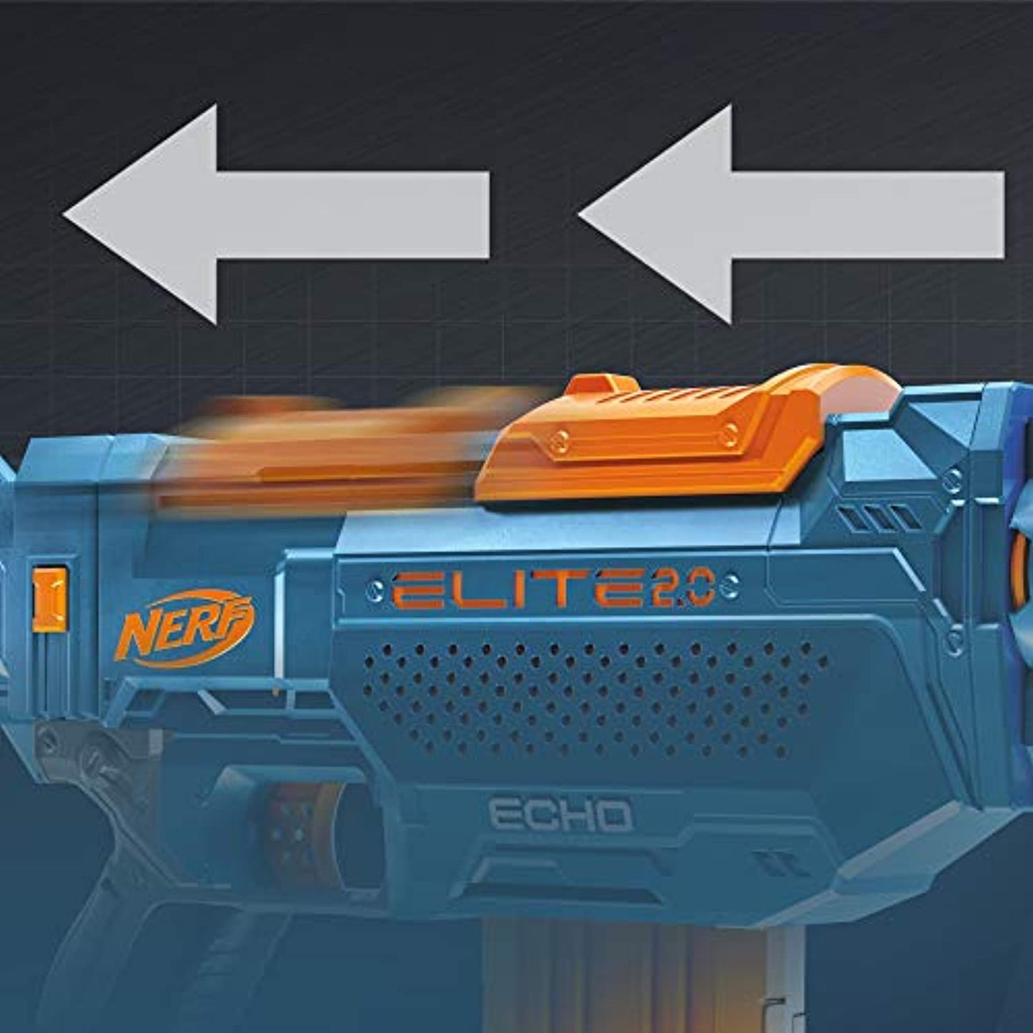 NERF Elite 2.0 Echo CS-10 Blaster -- 24 Official Darts, 10-Dart Clip, Removable Stock and Barrel Extension, 5 Tactical Rails