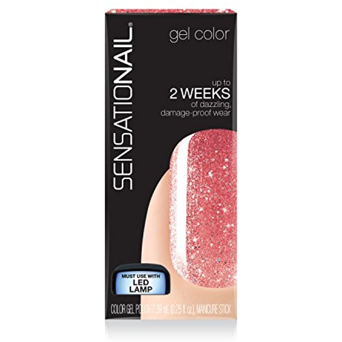 Sensationail Gel Glitter - Rose Gold Glitter - 71955 -