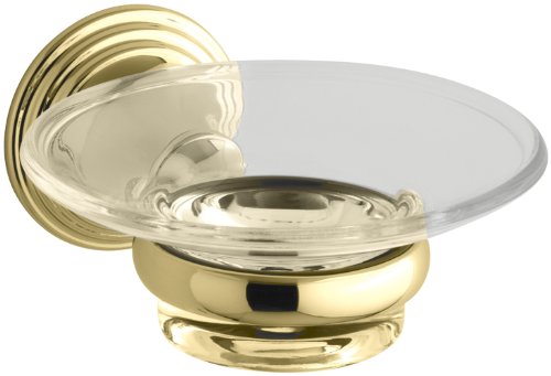 KOHLER K-10560-PB Devonshire Soap Dish, Vibrant Polished Brass
