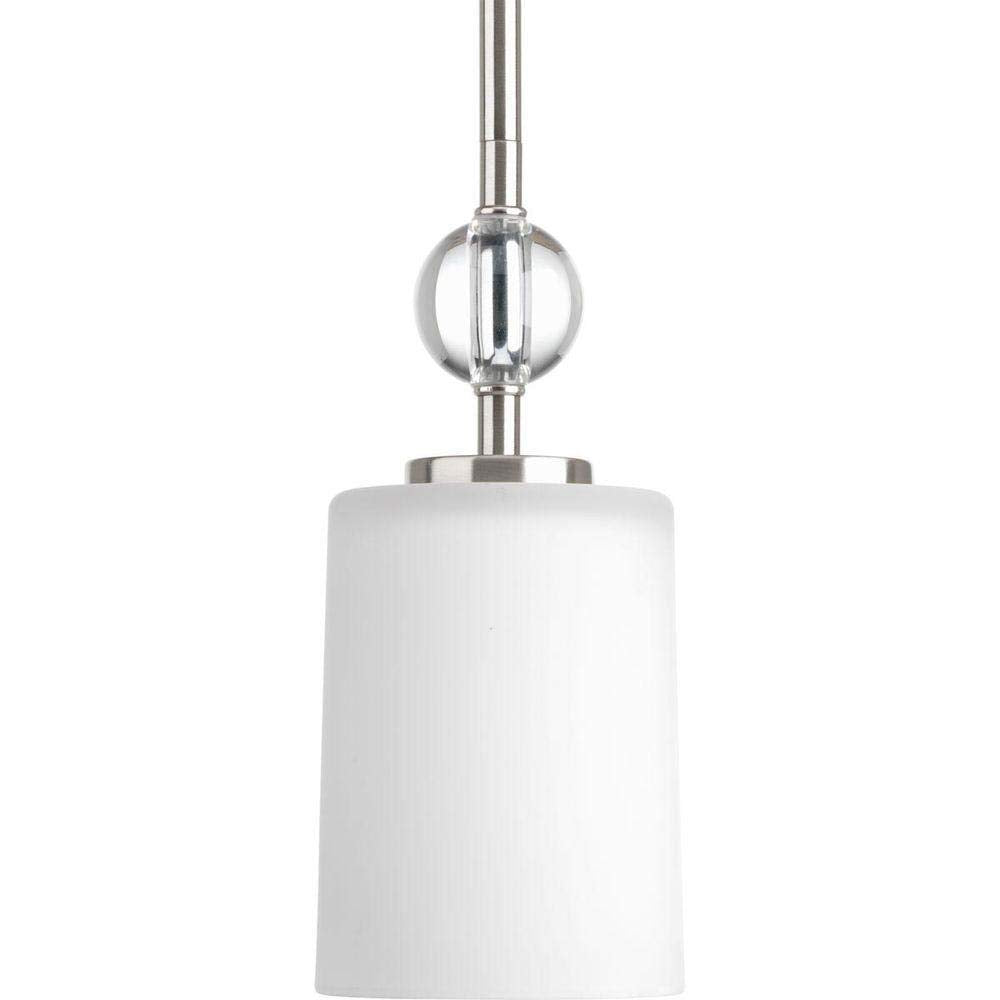 Progress Lighting Compass Collection 1-Light Brushed Nickel Mini-Pendant