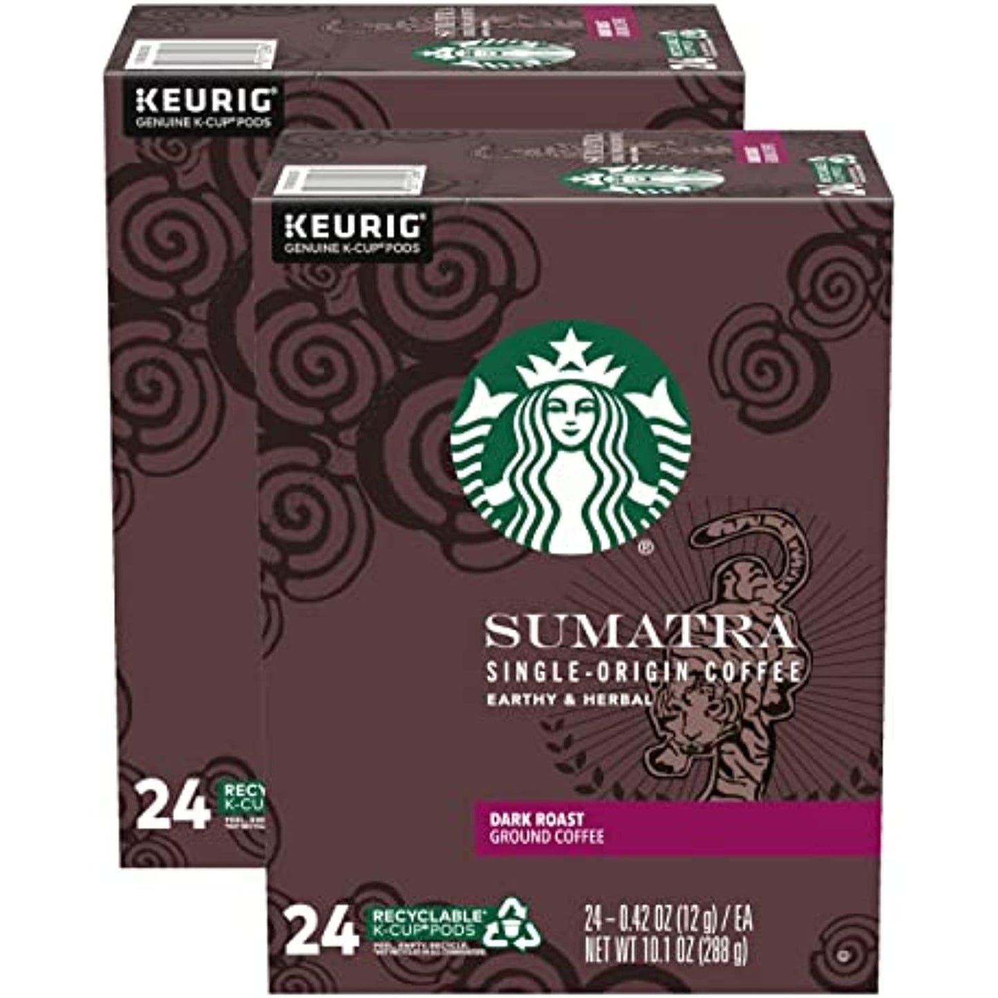 Starbucks Sumatra Dark Roast K-Cups Coffee Pods 96 Count READ DESCRIPTION