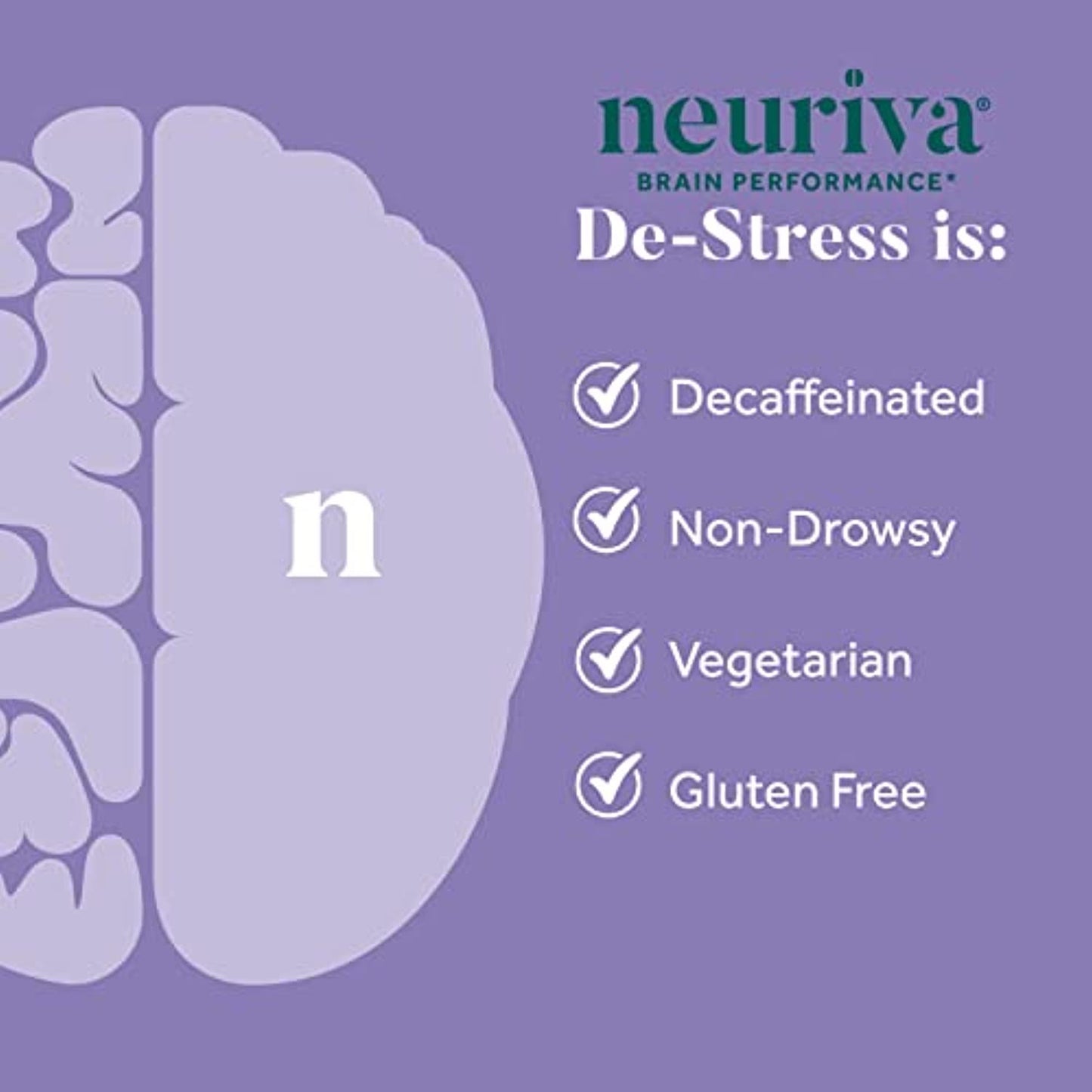 Neuriva De-Stress Brain Performance 30 Capsules No Box, 10/2022