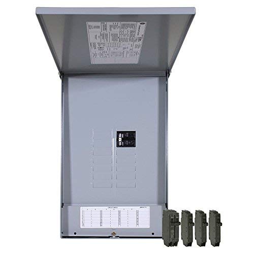 GE TM1212RCUBK1 125 Amp 12-Space 24-Circuit Main Breaker Outdoor Load Center Contractor Kit