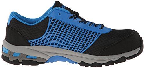 Reebok Work Men's Heckler Rb4620 Industrial and Construction Shoe, Black/Blue Trim, 9.5 M US