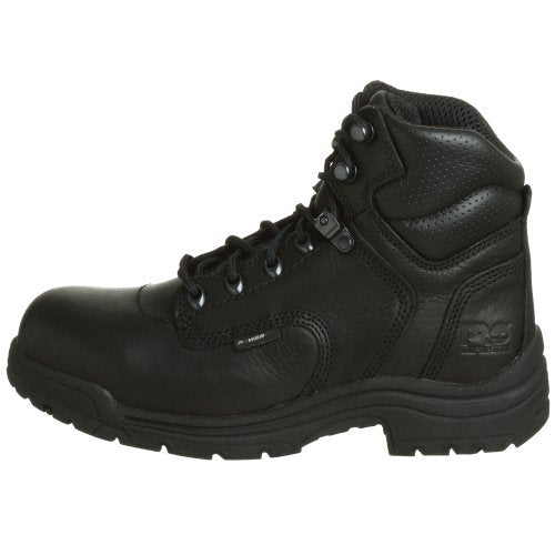 Timberland Women's Pro-Titan 6 Inch Safety Toe Black Full Grain 8.5 M