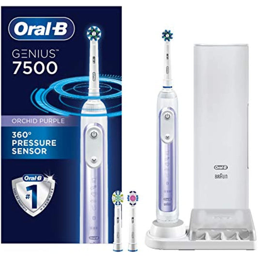 Oral-B 7500 Electric Toothbrush Orchid Purple-NEW Opened Box