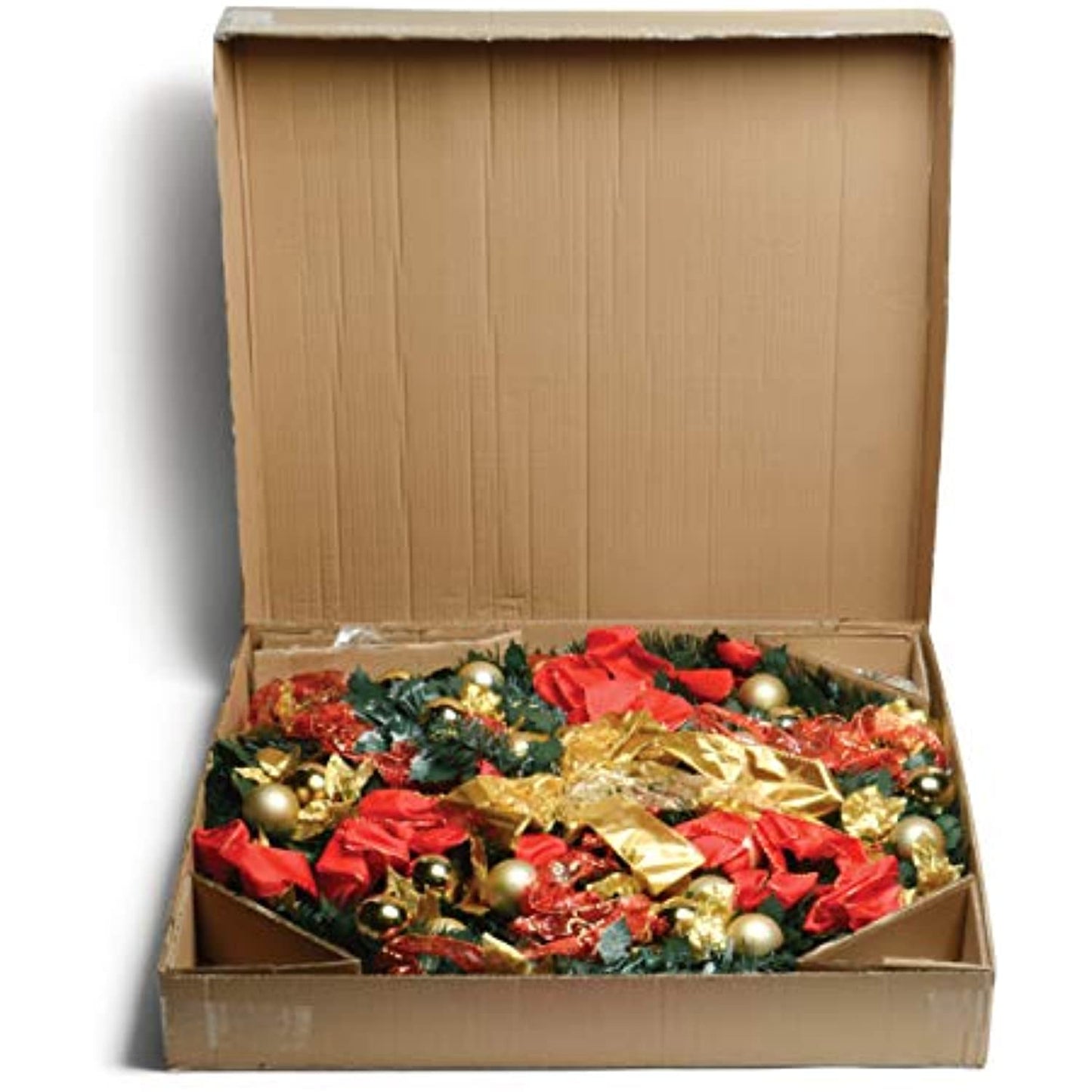 Christmas Tree Pre-lit 6 Ft  Pop Up with Holiday Decorations/ Stand (PREOWNED)