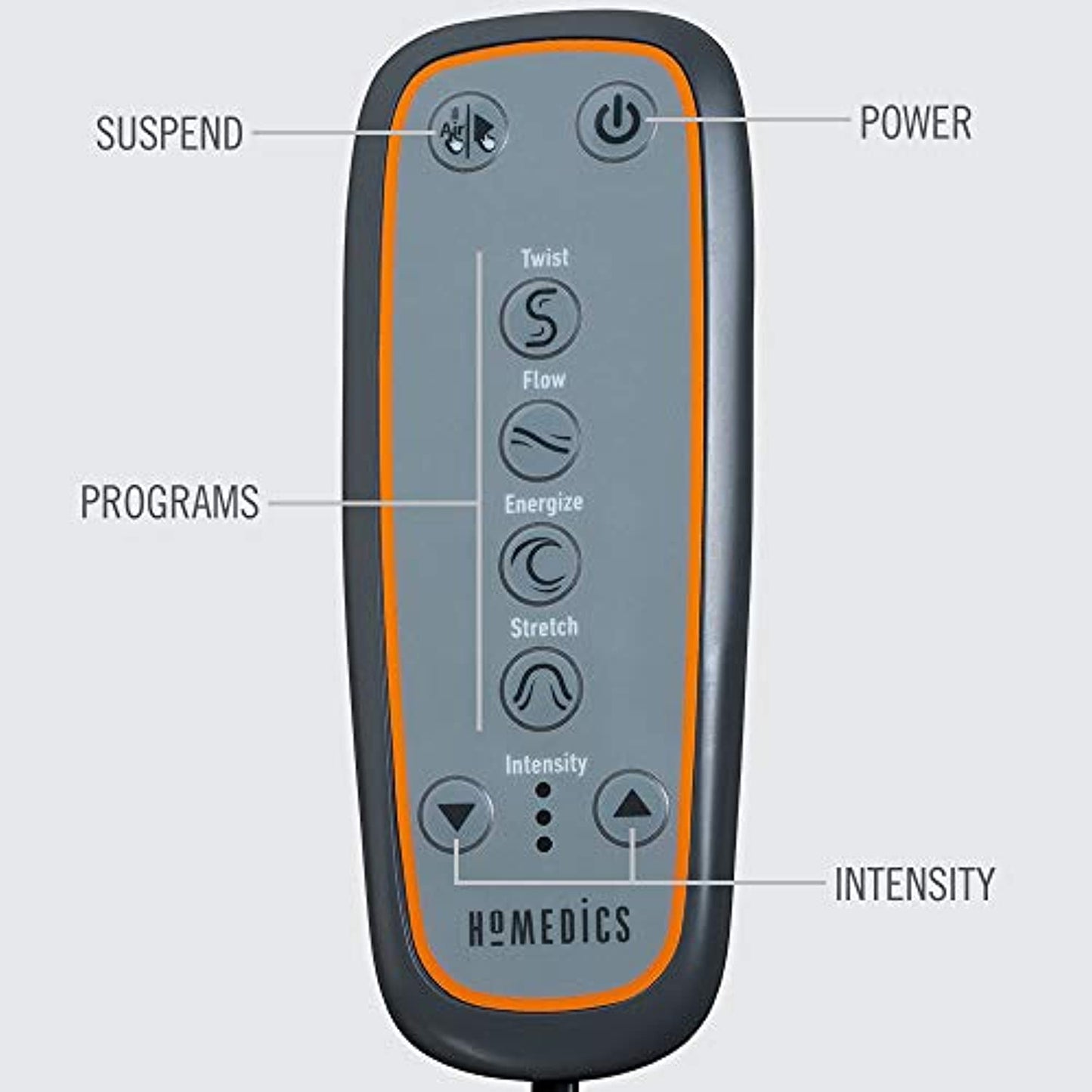 HoMedics Air Compression Back Stretching Mat - Gray