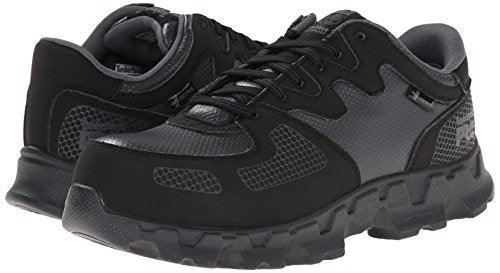 Timberland PRO Women's Powertrain ESD Alloy Safety Toe Black/Grey Sneaker 9 B - Medium