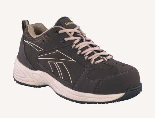 Reebok Men's Jorie Composite Toe Sneaker Dark Brown 6.5 W