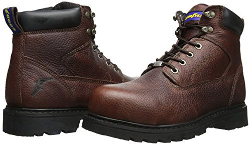 Goodyear GY6303 Steel Toe Work Boot, Dark Brown/Oiled Nubuck, 13 W US