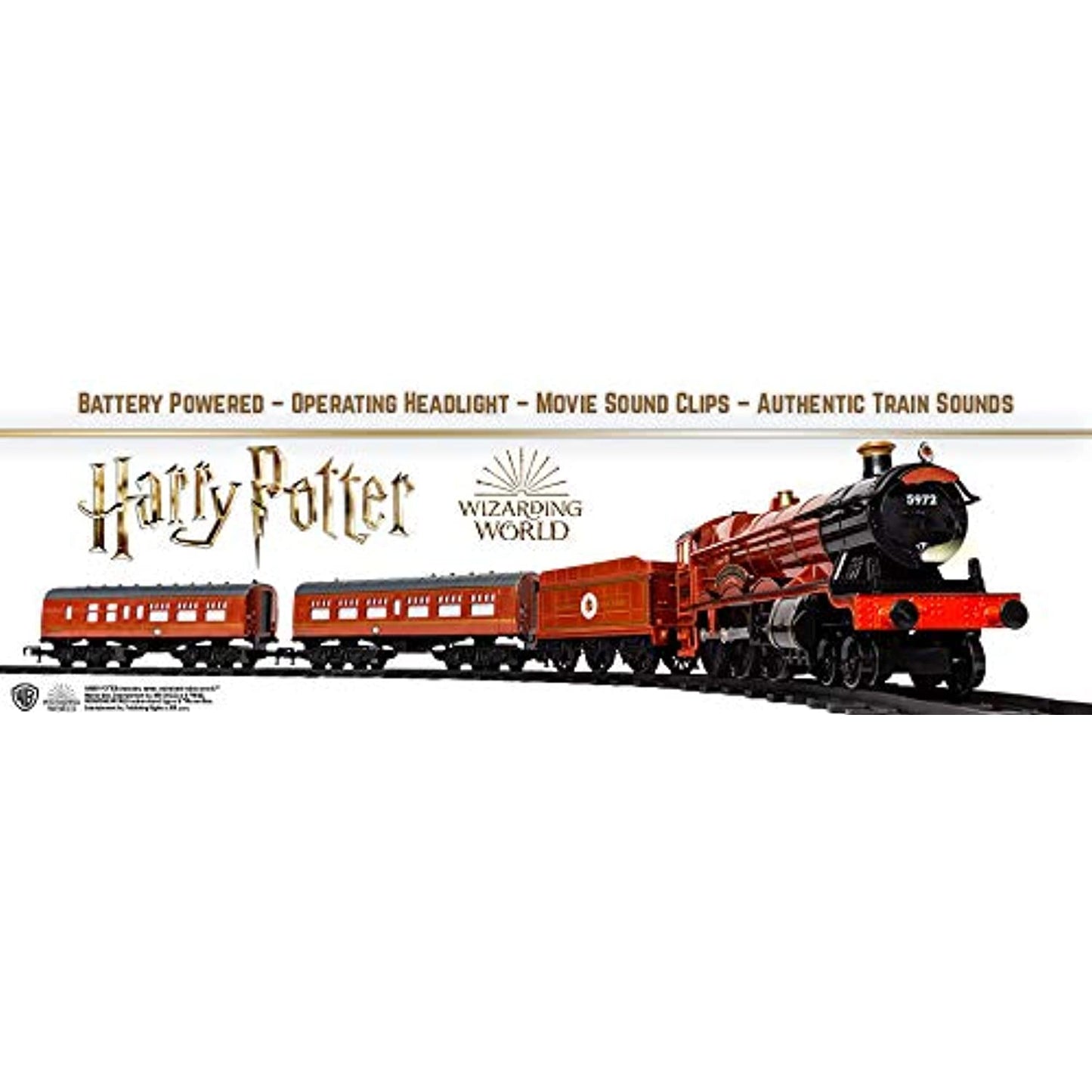 Harry Potter Hogwarts Express -Battery Powered Ready to Play 37 Piece Set -NEW-