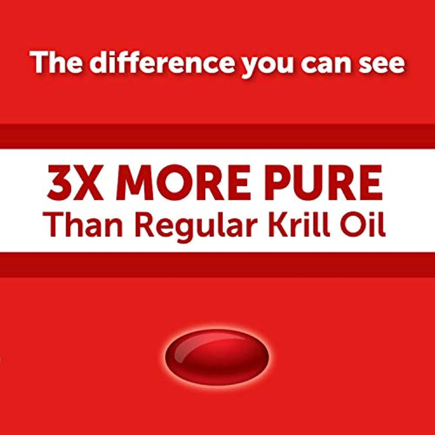 Omega-3 Krill Oil 500mg - Megared Extra Strength softgels (40 count in a Box) - Krill Oil No fishy aftertaste