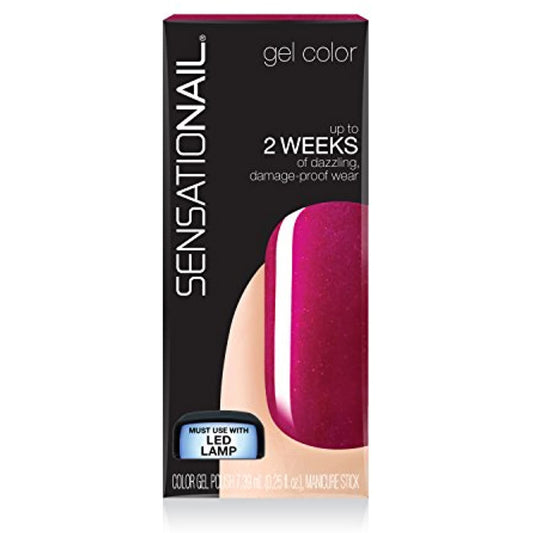 Sensationail by Nailene Color Gel Polish 71592 Raspberry Wine- NEW