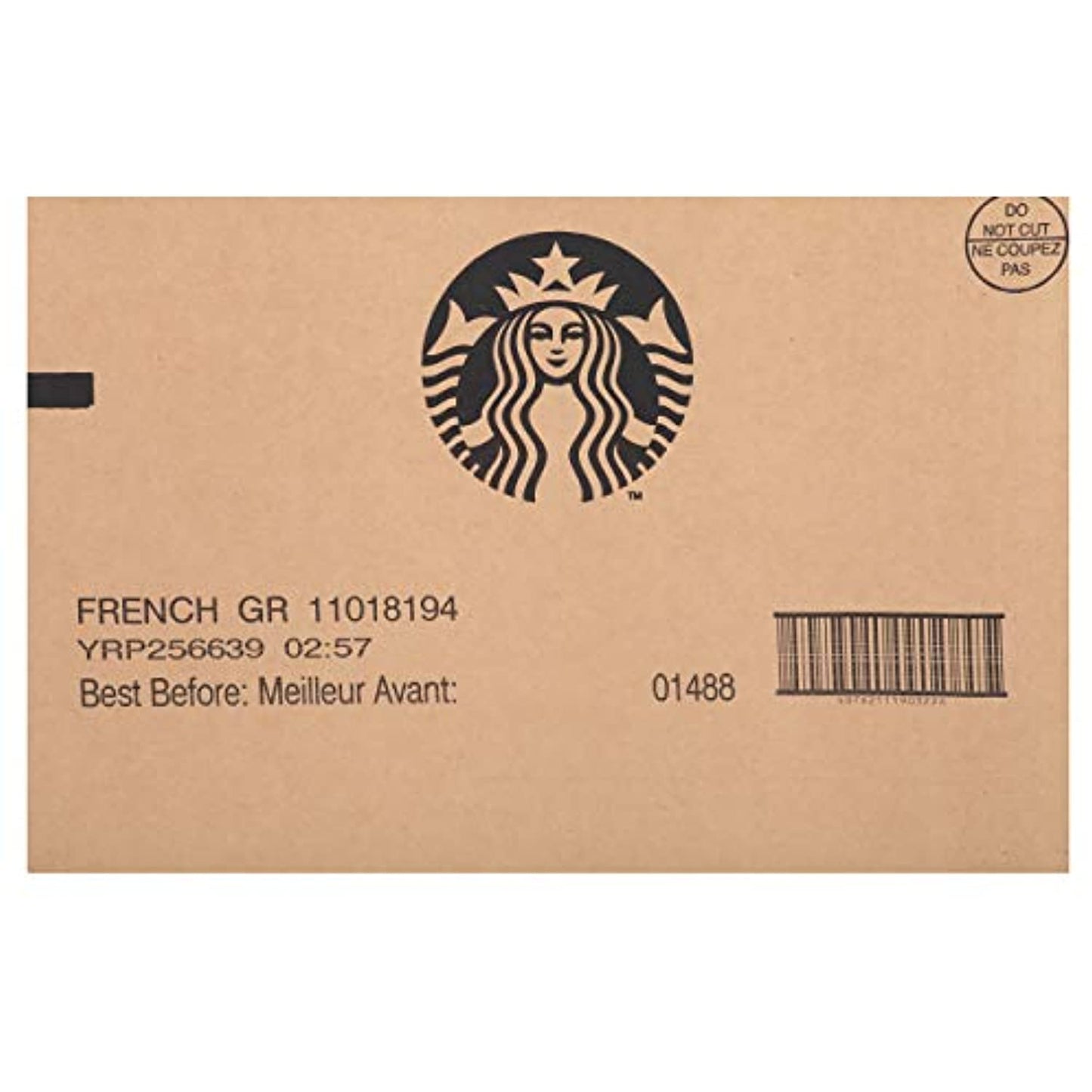 Starbucks French Roast 72 Individually Wrapped Packs of 2.5 oz. Best By 7/2020