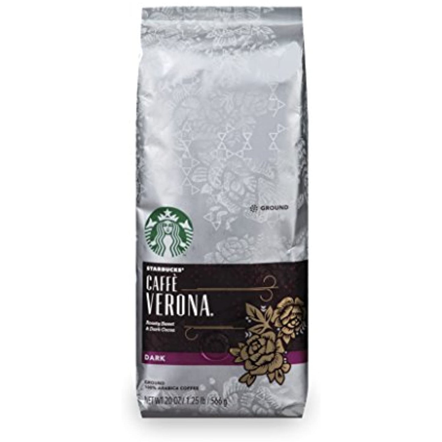 12 PACK Starbucks Caffe Verona Dark Ground 20-OZ Bags Best Before September 2020