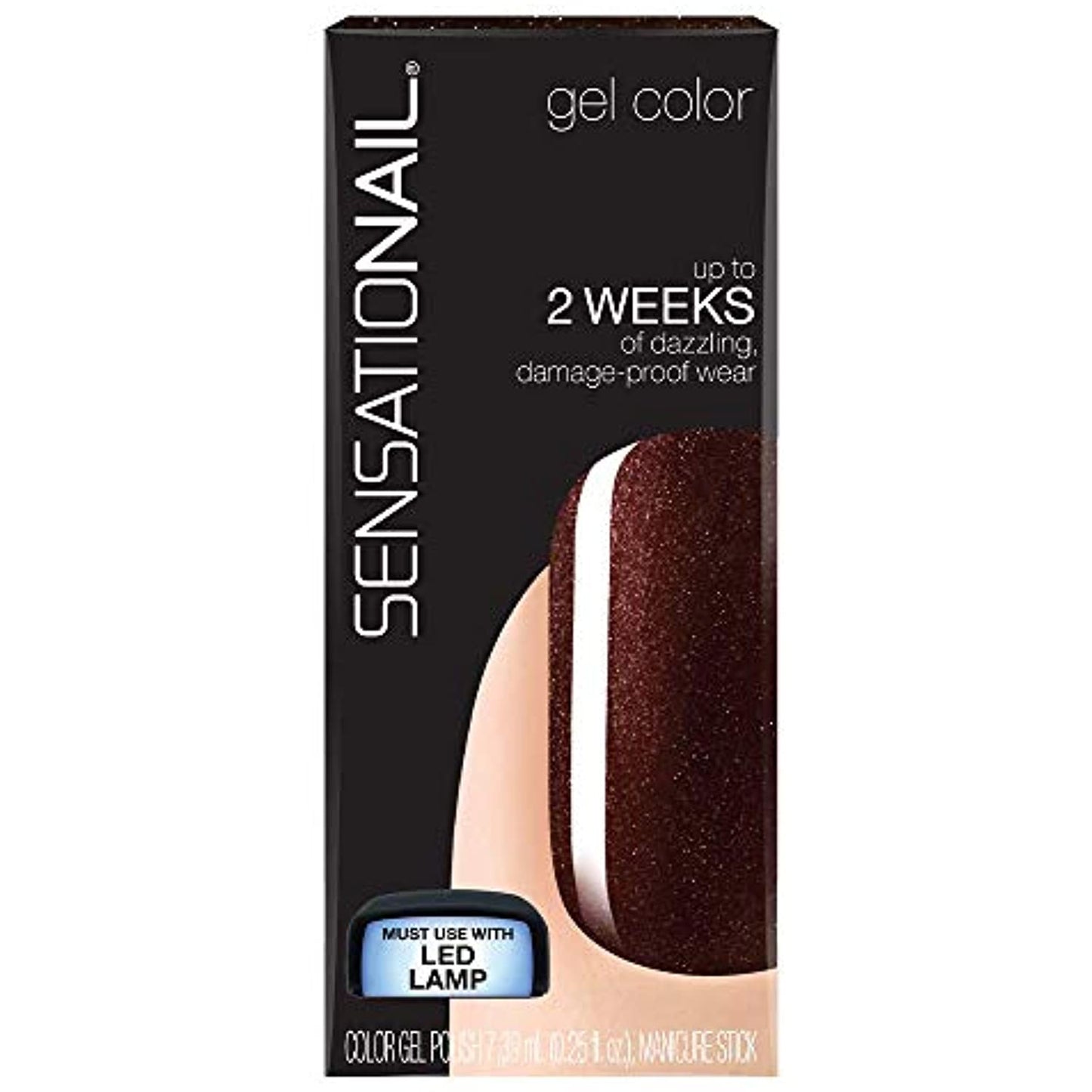 Sensationail by Nailene, Gel Polish Color 71595 Espresso Bean, 0.25 fl oz