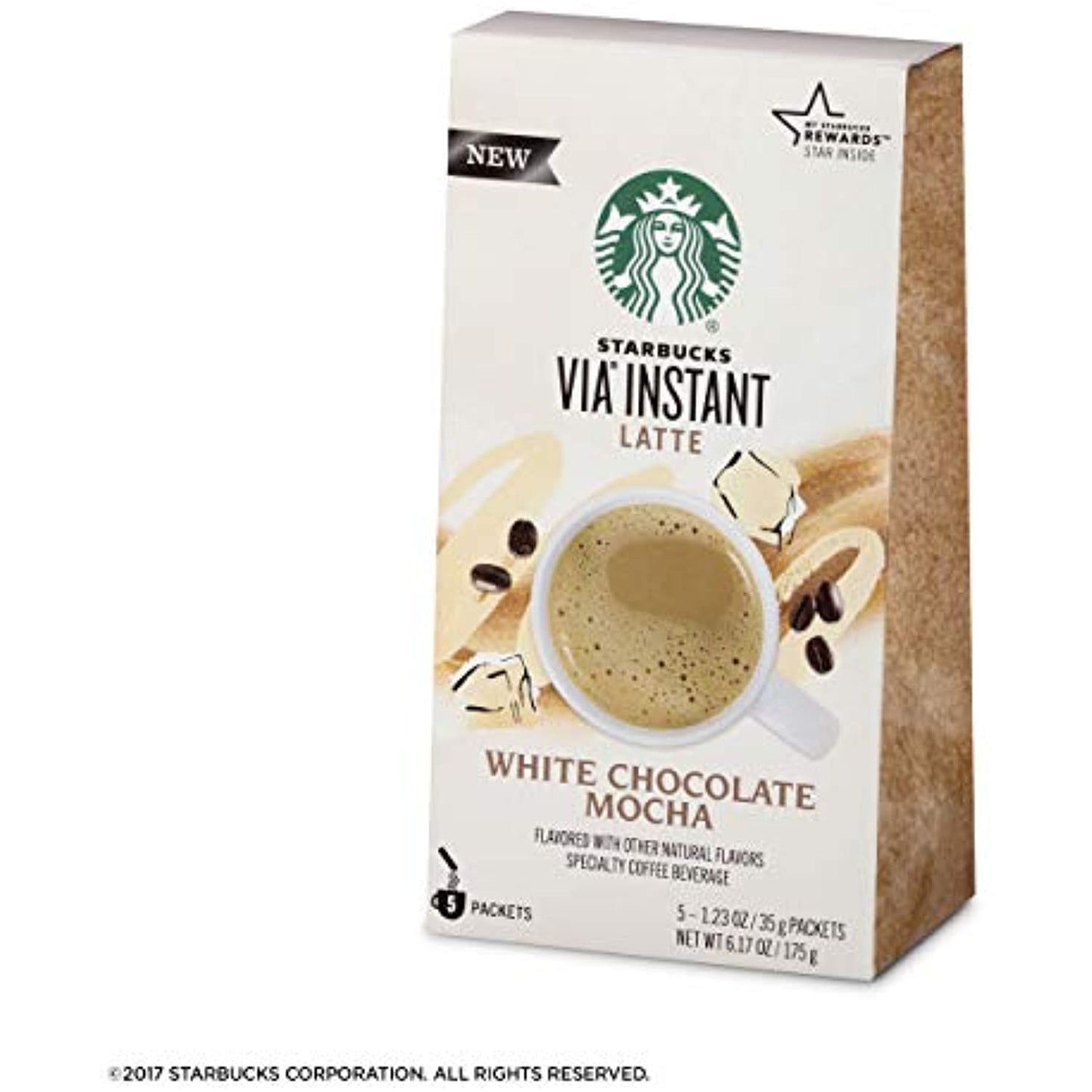 Starbucks Via White Chocolate Mocha Latte Flavor 6 Boxes 30 Packs Best By 1/21