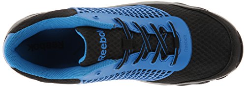 Reebok Work Men's Heckler RB4620 Industrial and Construction Shoe, Black/Blue Trim, 9 W US