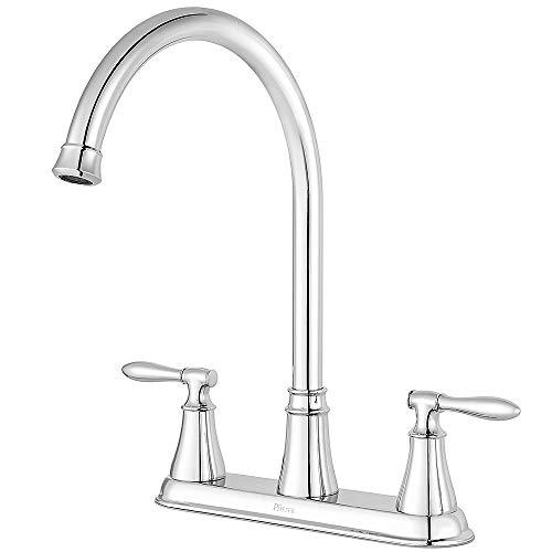 Pfister F-036-4GNC Glenora 2-Handle Kitchen Faucet with Side Sprayer in Polished Chrome